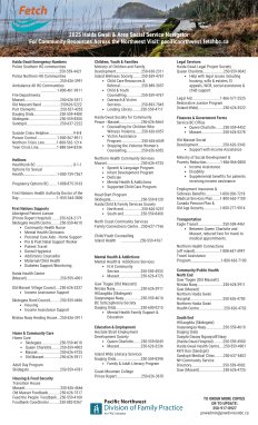 2025 Haida Gwaii SOCIAL SERVICES NAVIGATOR